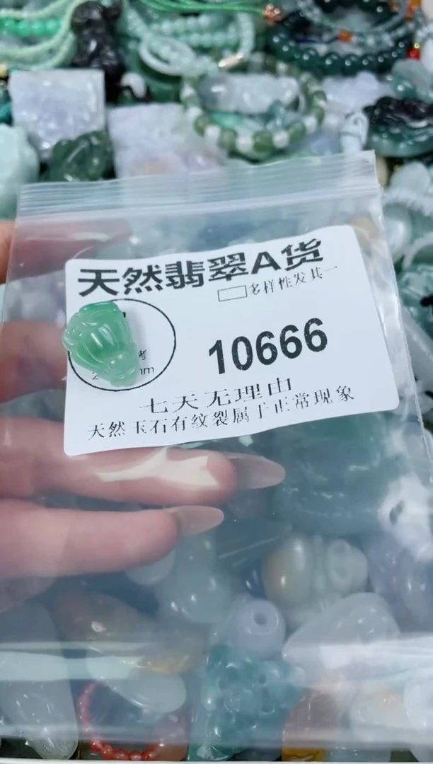 翡翠未镶嵌颈饰10666