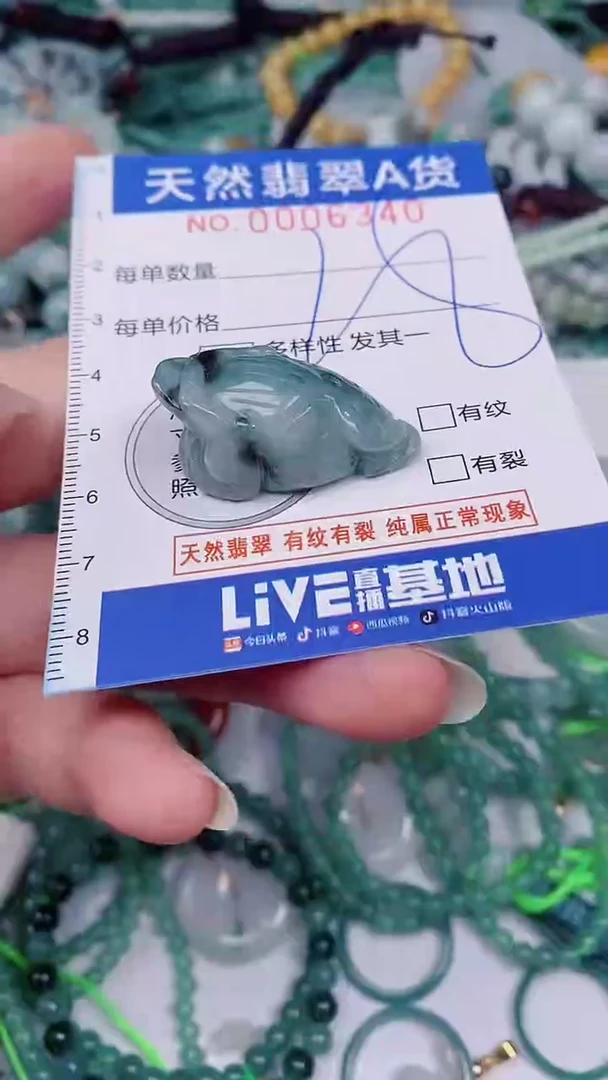 翡翠未镶嵌颈饰00006340