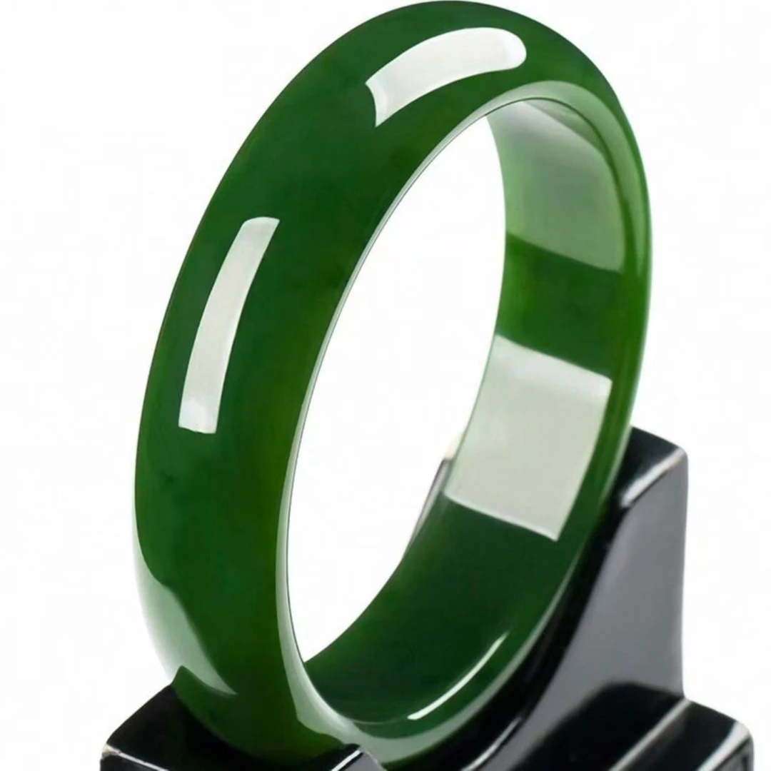 非金属玻璃手镯 菠菜绿手镯