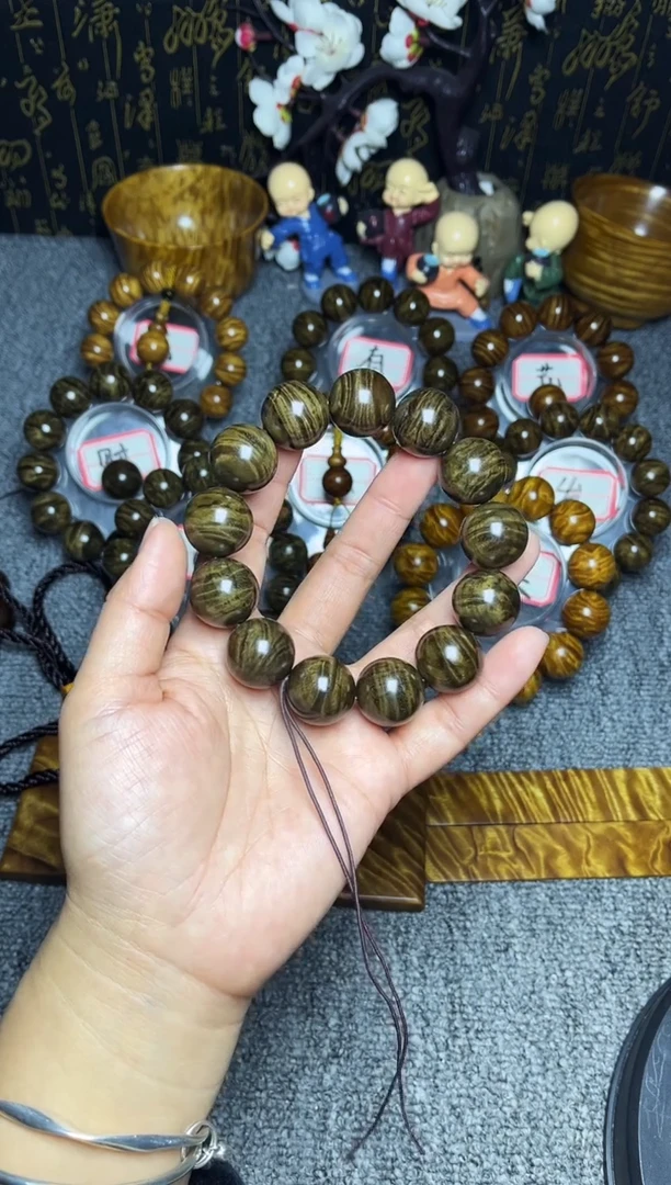 阴沉木手串/手链1.8凤尾龙胆纹200