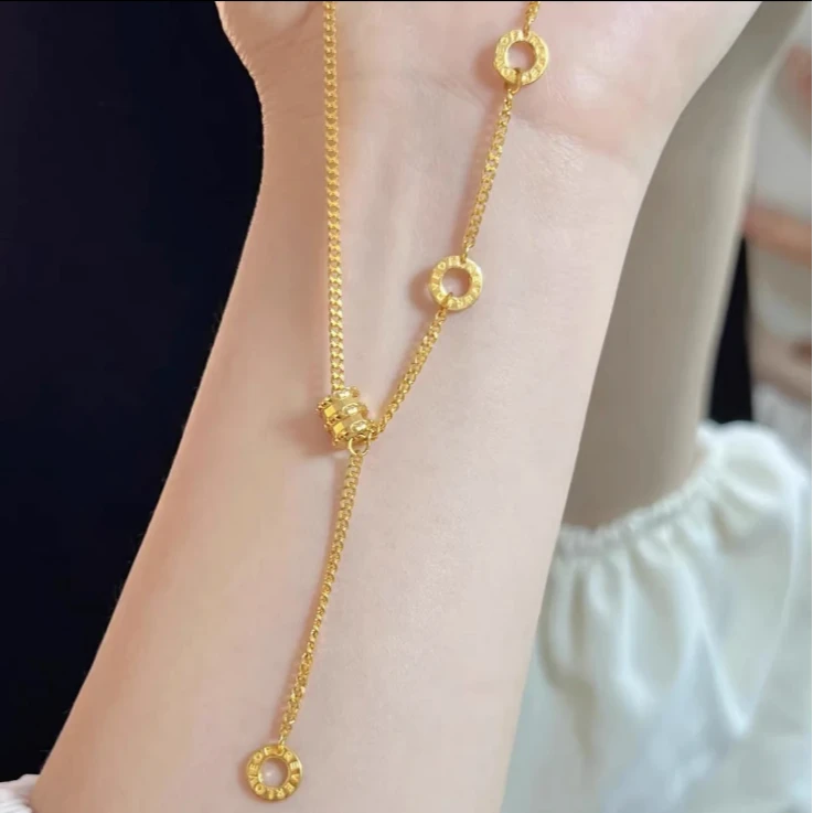 合金项链 合金材质【小蛮腰项链】气质轻奢百搭小众简约经典精致