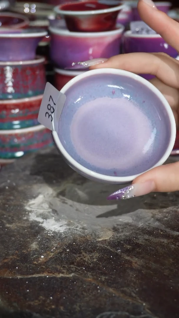 摆件陶精品窑变钧瓷茶器