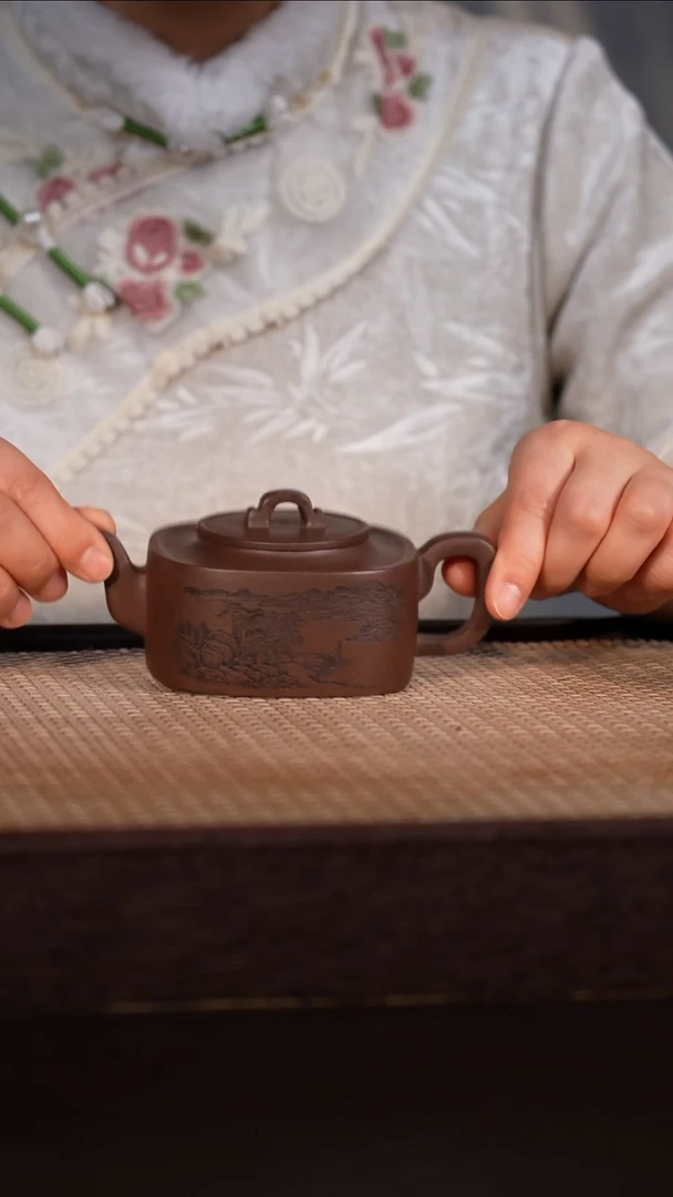 茶壶紫砂天青泥 230cc