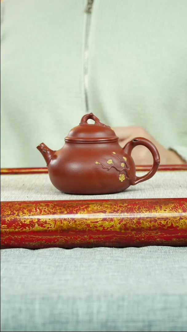 【闪购商品】紫砂茶壶容天梅香 大红袍 魏加峰制