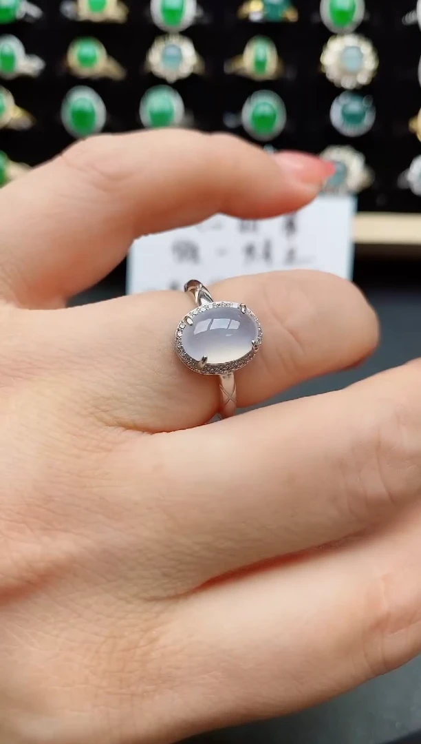 【闪购商品】翡翠戒指银S925镶嵌1111
