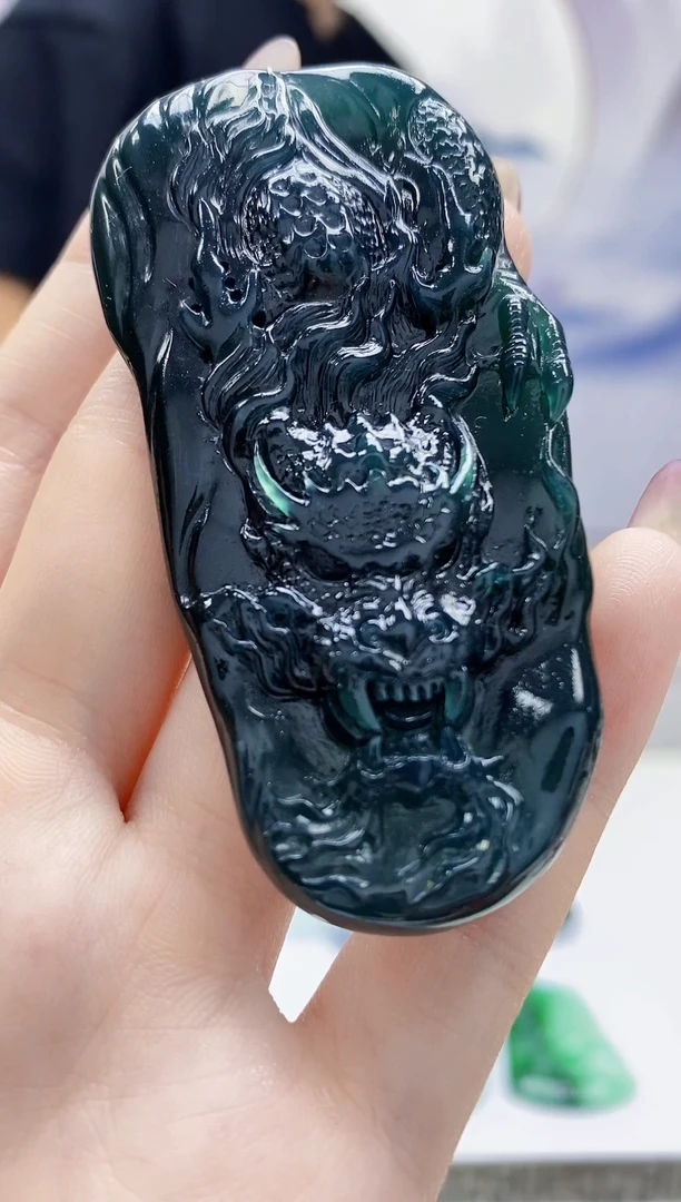 定制翡翠未镶嵌4688jw-毛货挂件赠珠链145