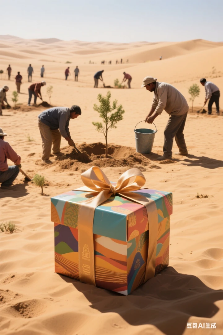 沙漠种树纪念品2