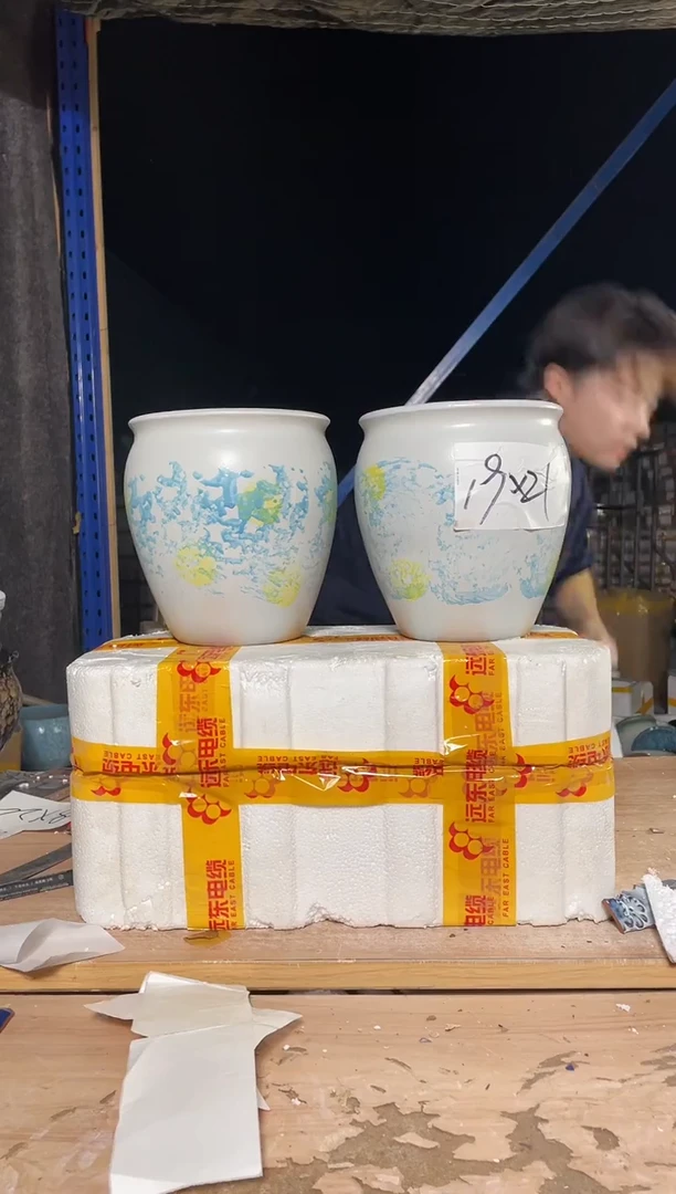 紫砂花盆宜兴紫砂粗陶花盆19*21
