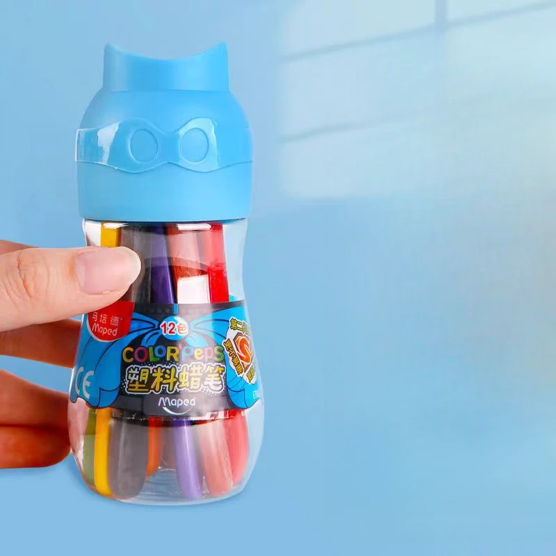 马培德大头塑料蜡笔862412CH(12色）