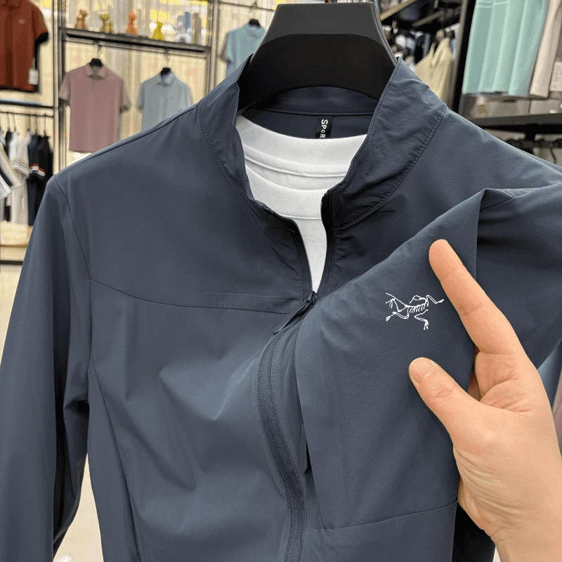 【奥莱撤柜清仓】专柜新款刺绣夏季防晒衣透气立领薄款夹克外套速干