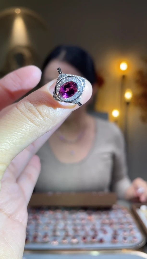 银S925镶嵌手饰碧玺手饰