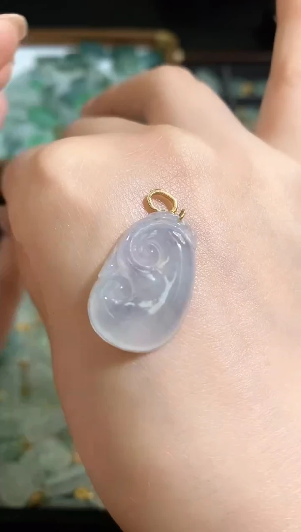 【闪购商品】翡翠颈饰18K金镶嵌0250223123