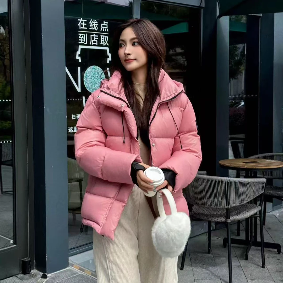 889冬季多巴胺自发热黑金短款羽绒服女2025年新款小个子加厚潮牌