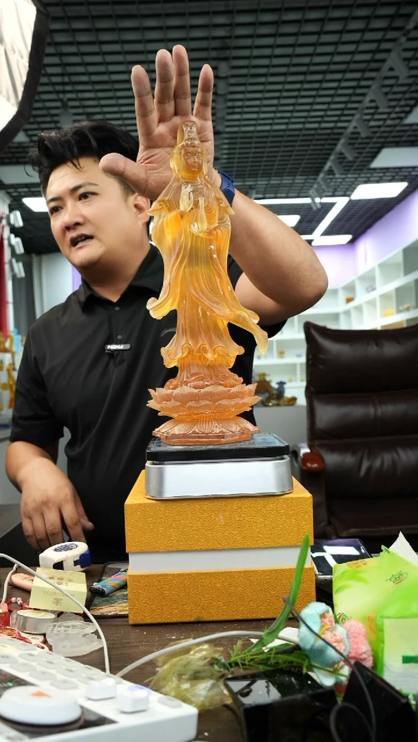 泥塑?***?正宗古法琉璃艺术摆件