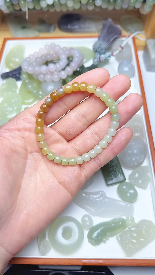 未镶嵌和田玉珠宝半成品手串
