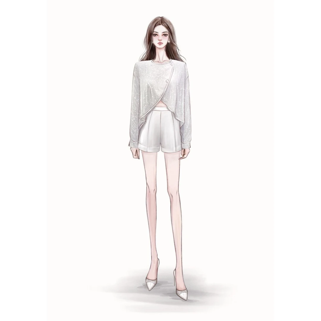 Rose Owner 5折粉丝福利～鎏光闪烁设计感珠绣亮片开衫斗篷上衣