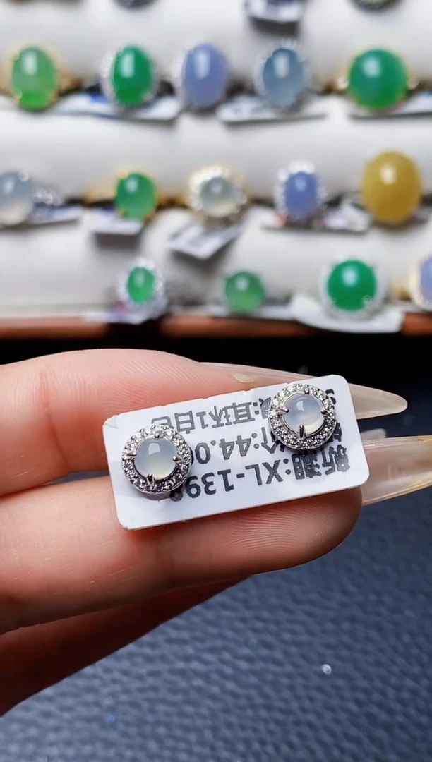 银S925镶嵌戒指翡翠1044