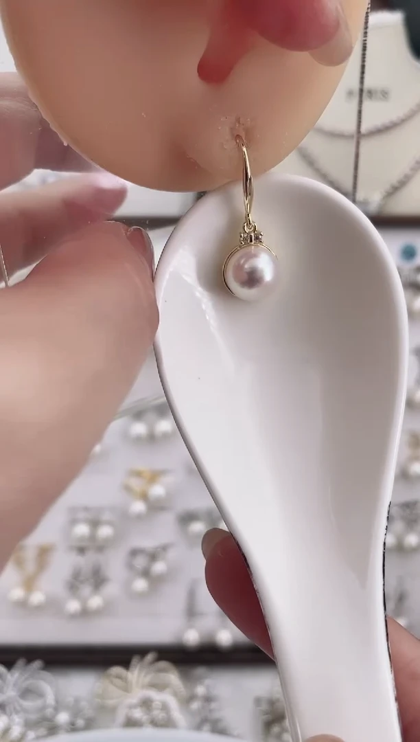 合金耳饰淡水珍珠52