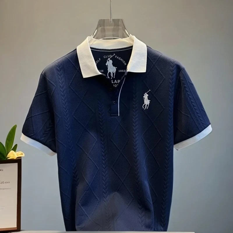 清仓折扣男夏季拉夫轻奢高端休闲时尚polo衫短袖t恤刺绣劳伦半袖