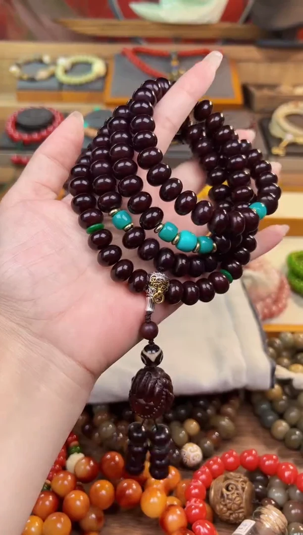 【闪购商品】菩提根/象牙果手串回流老料糖心佛手108颗