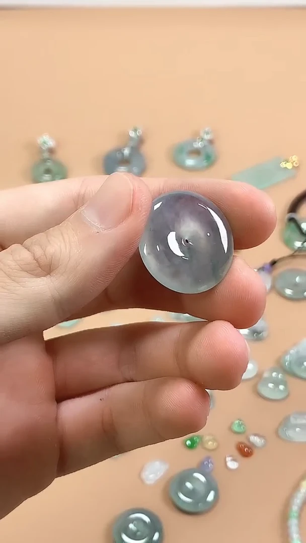 裸石翡翠冰种平安扣