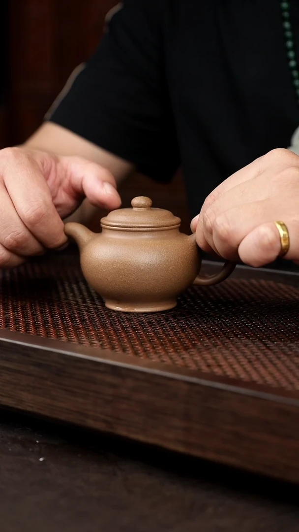茶壶紫砂芝麻绿掇只