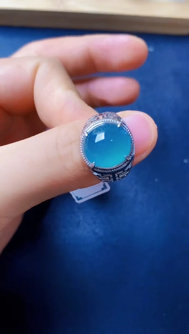 银S925镶嵌戒指翡翠2222222222