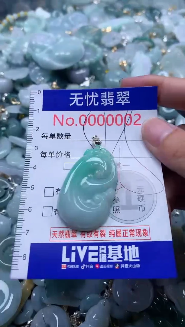 翡翠未镶嵌吊坠(不含链)2