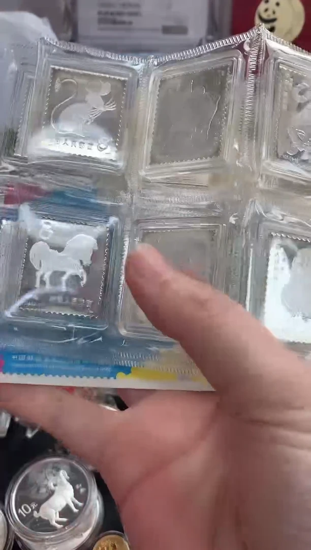 纯银睿**全邮政102克邮票银章