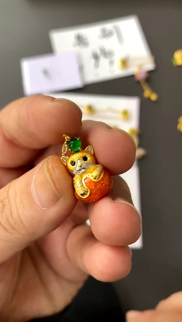 【闪购商品】翡翠颈饰银S925镀金镶嵌买断价 补