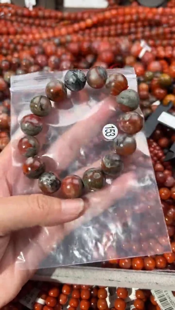 南红玛瑙手串未镶嵌14+