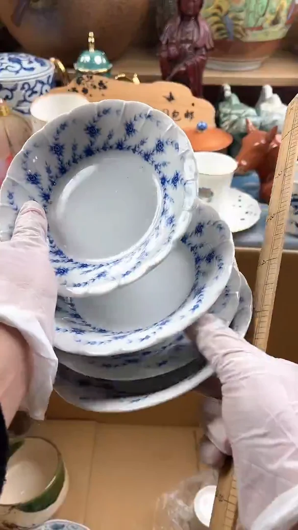 瓷片延****楼英歌瓷器满19.9包邮