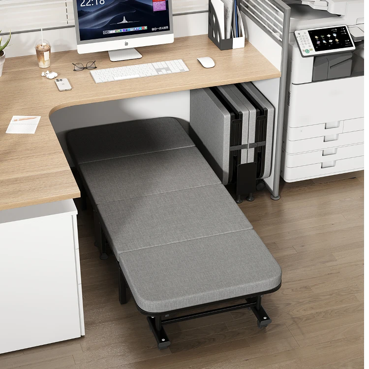 高端折叠床办公室午休躺椅单人床便携式陪护床行军床午睡神器