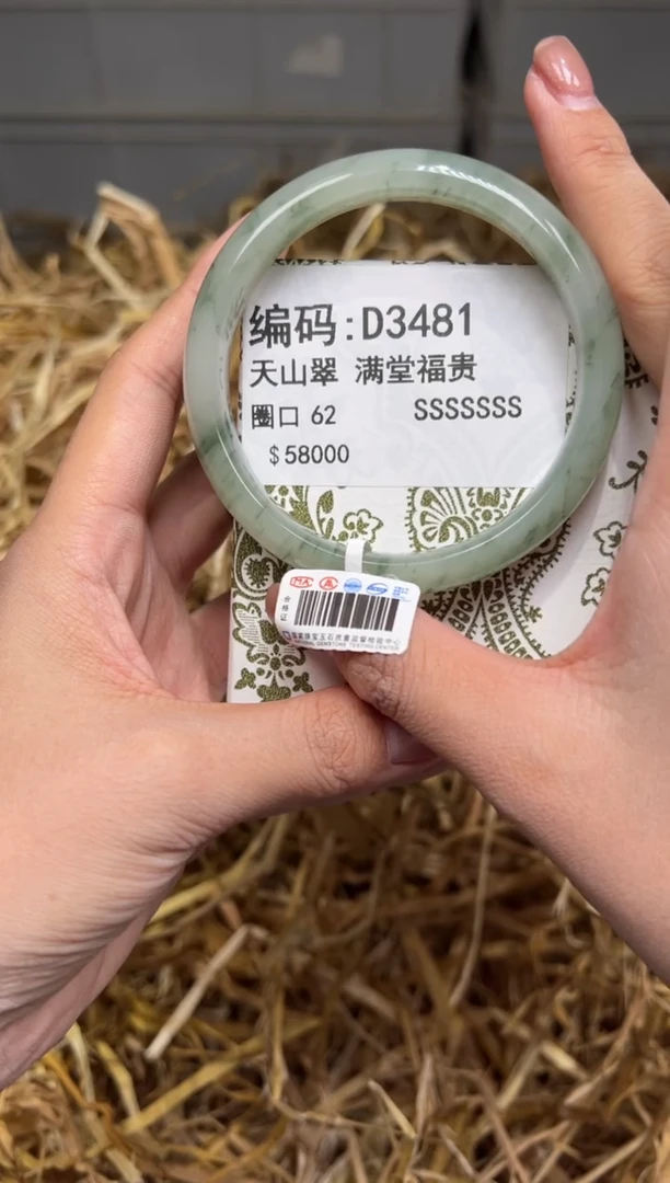 未镶嵌手镯石英质玉D3481