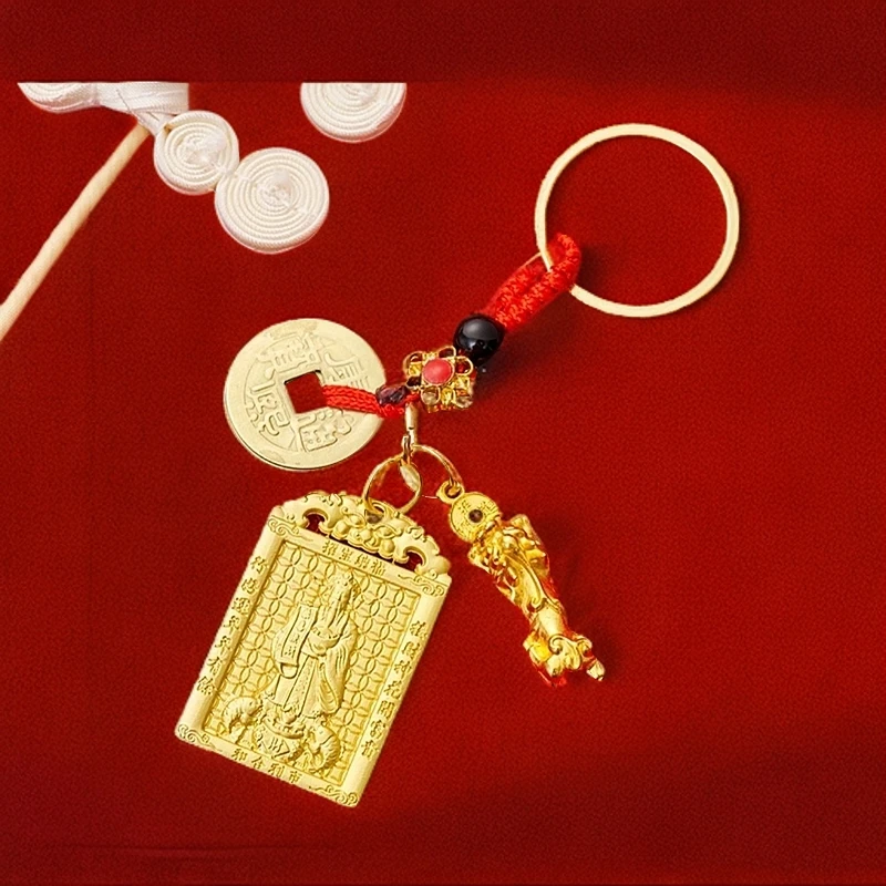 【先生推荐】乙巳蛇年新款貔貅戏財神三合生肖挂件驾车用品