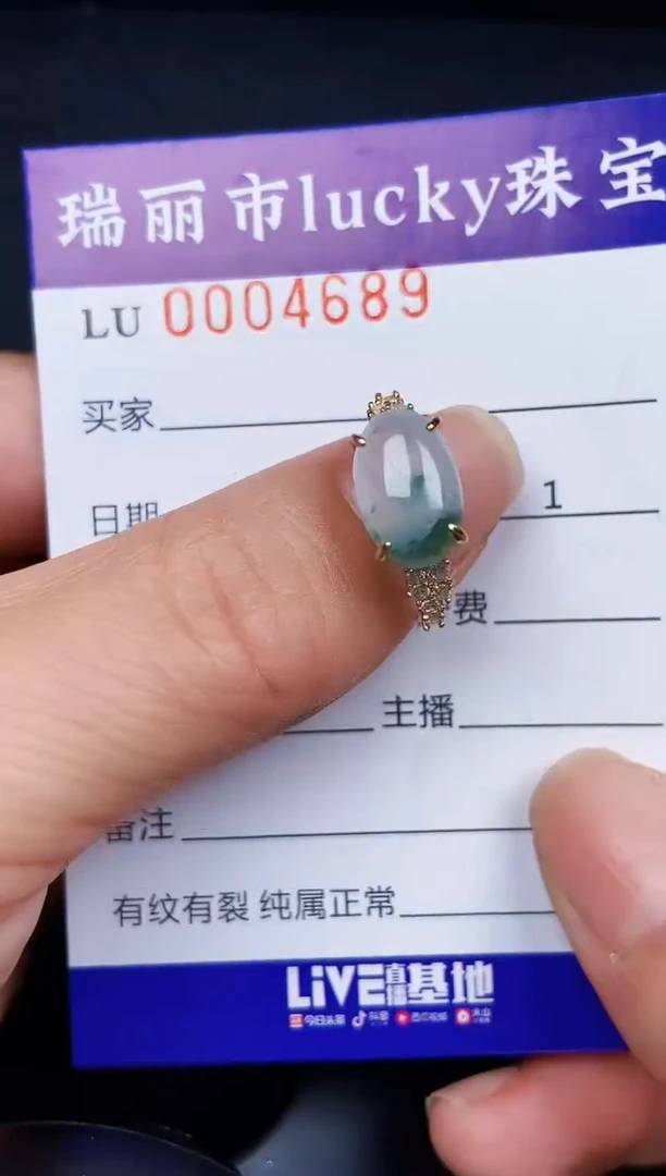 翡翠银S925镶嵌颈饰4689