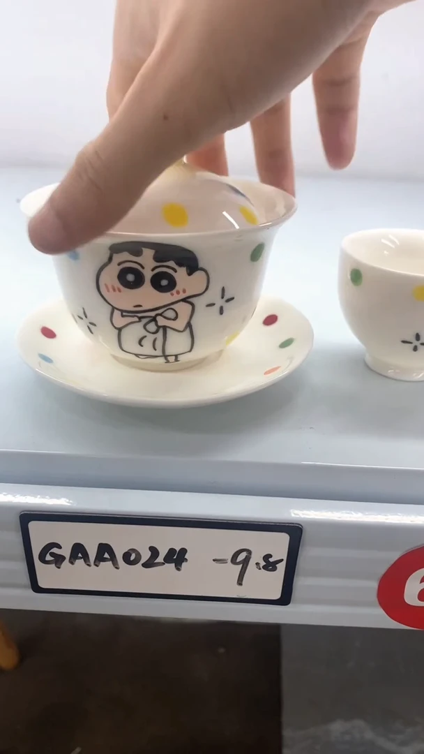 高温釉下彩动漫纯手绘陶瓷