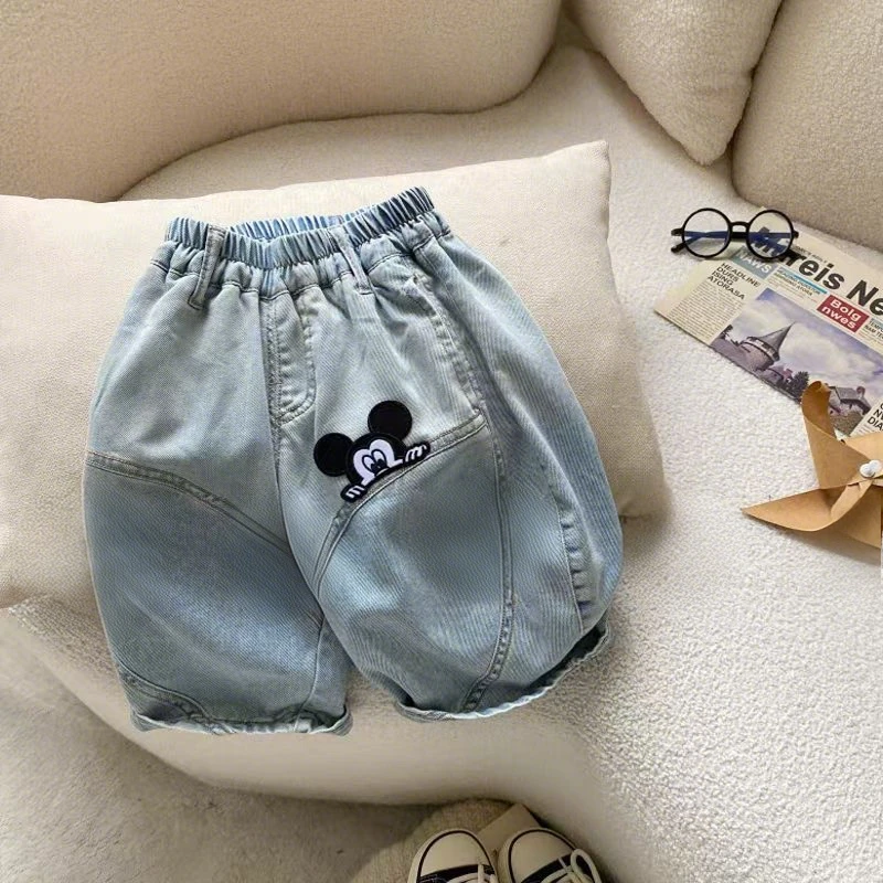 男童牛仔裤夏季新款儿童韩版宽松休闲七分子裤宝宝夏装薄款小童潮