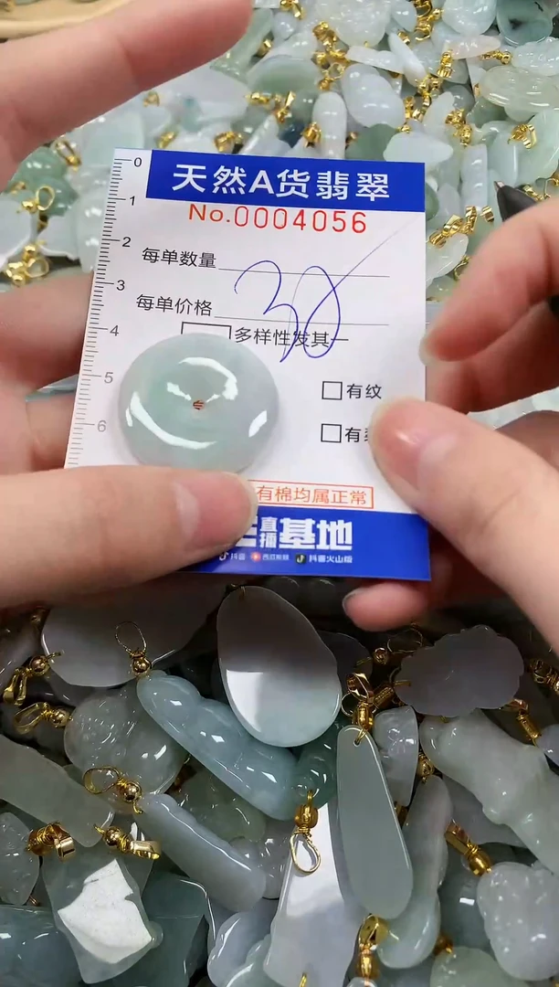 颈饰未镶嵌翡翠纯天然a货翡翠