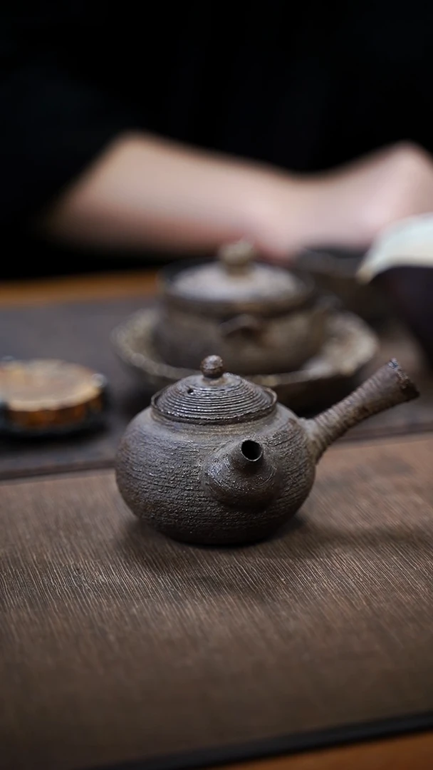 全手工制作  南蛮侧把壶
