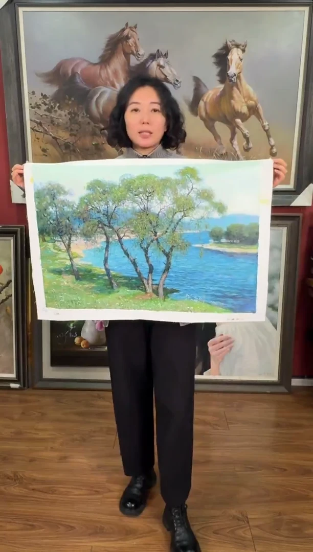 油画【50号】约50*70cm丨朝鲜原创纯手绘孤品油画丨顺丰包邮