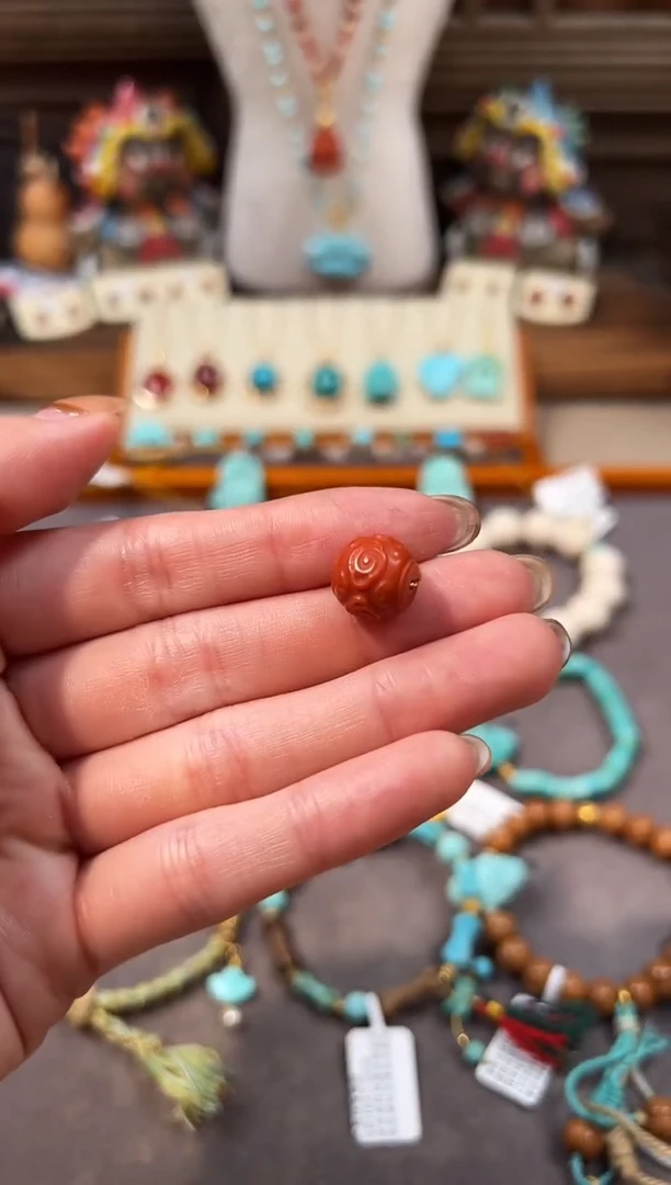 未镶嵌配饰南红玛瑙南红配饰祥云鼓珠