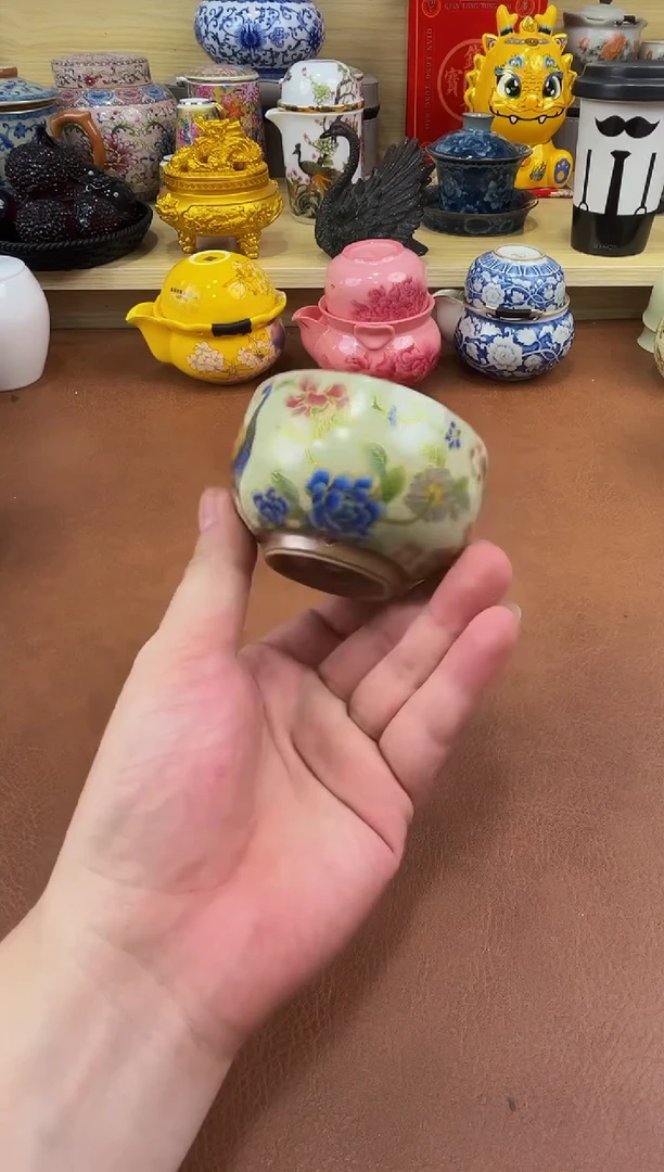陶瓷茶具摆件旅行套组