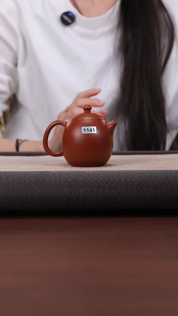 【闪购商品】紫砂茶壶1141 朱泥 龙蛋 150cc