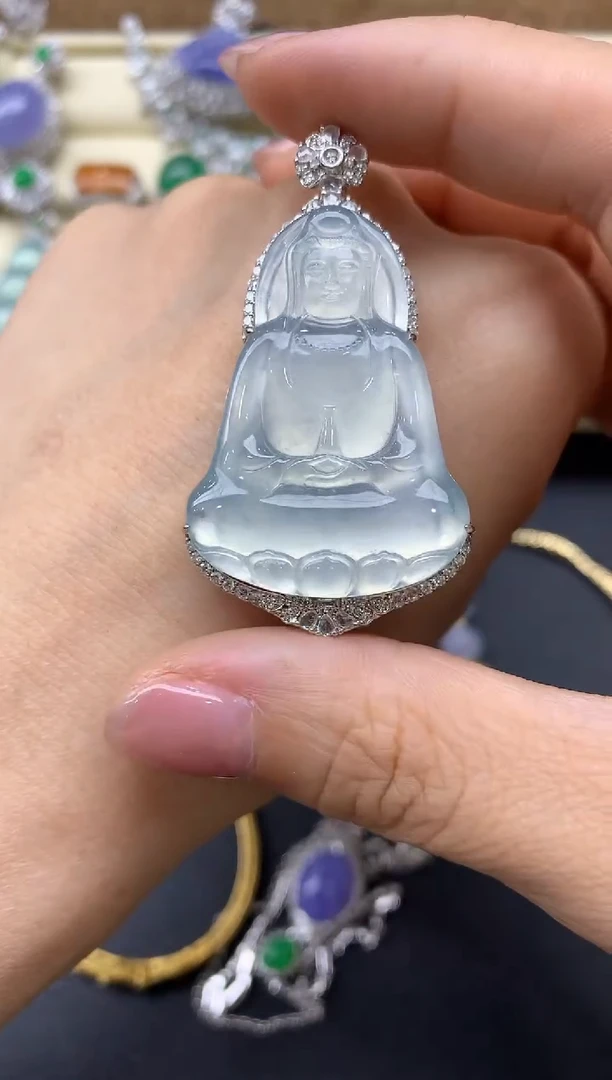 【闪购商品】翡翠颈饰18K金镶嵌541-中国好珍宝