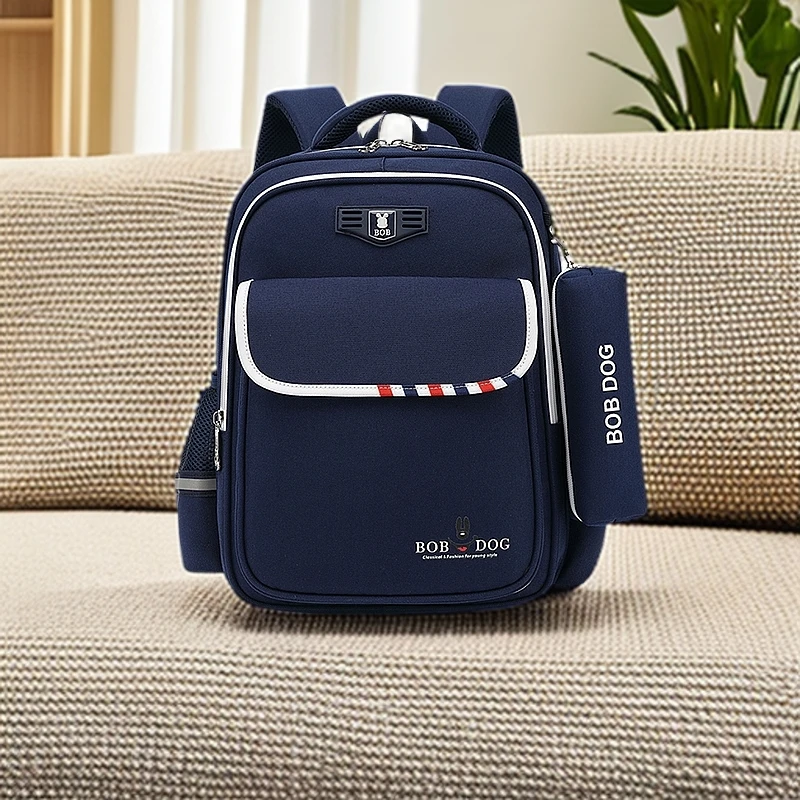 Bobdog/巴布豆书包男中小学生13-69年级女童超轻便减负护脊双肩包