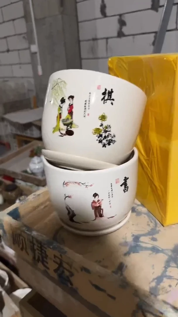 高温陶瓷花盆+E24