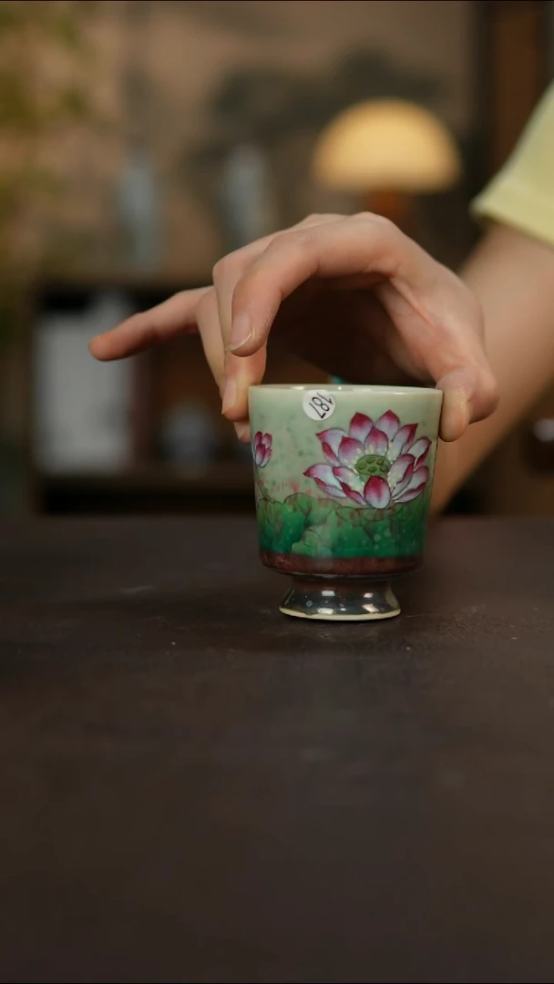 杯景德镇陶瓷杯碗柴烧多人瑕疵