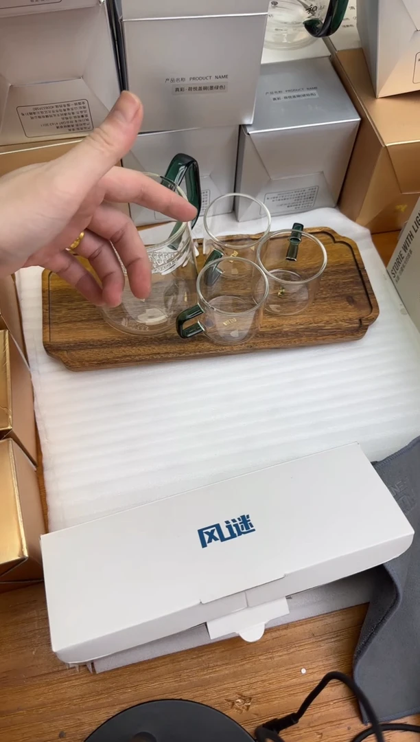 风谜新月茶器墨绿+风谜臻悦杯墨绿