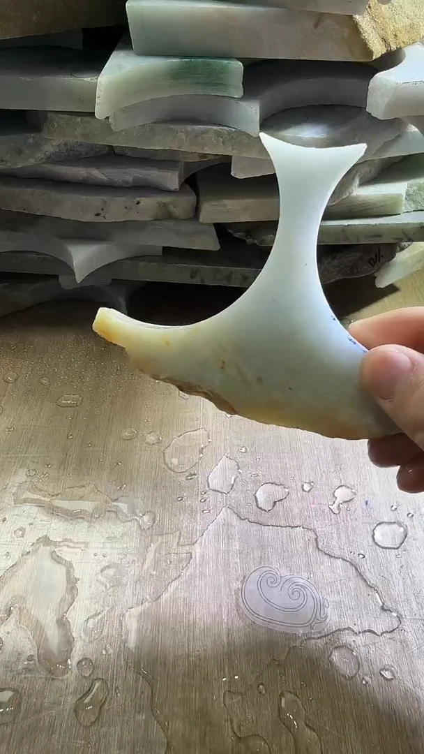 裸石翡翠天然翡翠A货花107